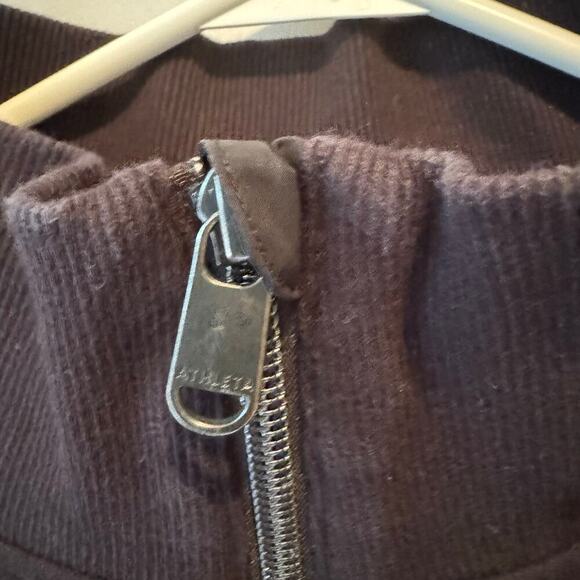 ATHLETA Triumph Hybrid Half Zip Sweatshirt Womens XL Black Athleisure Casual - Picture 10 of 15